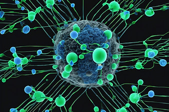 black, Blue and green innovative image f