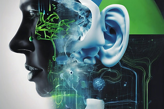 black, Blue and green innovative image f