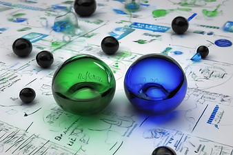 black, Blue and green innovative image f
